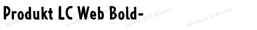Produkt LC Web Bold字体转换